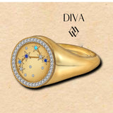 Diva's Zodiac Ring: Sagittarius