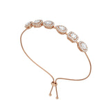 Fancy Shape Half Halo Bracelet