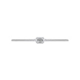 Unisex Emerald Cut Cuban Chain Bracelet