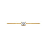 Unisex Emerald Cut Cuban Chain Bracelet