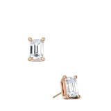 Emerald Cut Studs