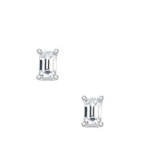 Emerald Cut Studs