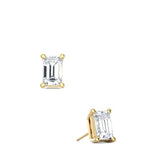 Emerald Cut Studs