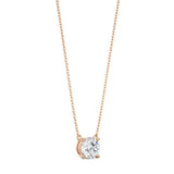 Classic Round Diamond Necklace