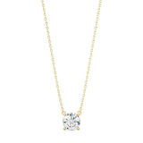 Classic Round Diamond Necklace