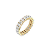 Emerald Cut Eternity Band