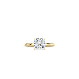 4 Prong Cushion Cut Classic Ring YG