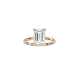 4 Prong Emerald Cut Classic Ring RG