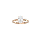 4 Prong Oval Cut Classic Ring RG