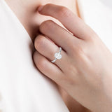 4 Prong Oval Cut Classic Ring WG