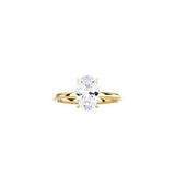 4 Prong Oval Cut Classic Ring YG