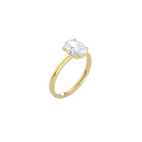 4 Prong Oval Cut Classic Ring YG