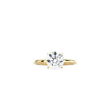 4 Prong Round Classic Ring YG