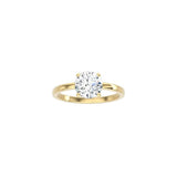 4 Prong Round Classic Ring YG