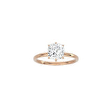 6 Prong Cushion Cut Classic Ring RG