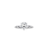 6 Prong Cushion Cut Classic Ring WG