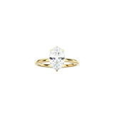 6 Prong Oval Cut Classic Ring YG