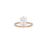 6 Prong Pear Shape Classic Ring RG