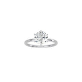 6 Prong Round Classic Ring WG