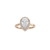 Pear Shape Halo Engagement Ring RG