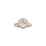 Round Halo Engagement Ring RG