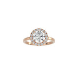 Round Halo Engagement Ring RG