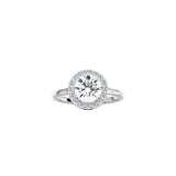 Round Halo Engagement Ring WG