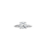 Cushion Cut Cathedral Setting Ring WG