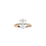 Oval Cut Cathedral Setting Ring RG