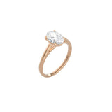 Oval Cut Cathedral Setting Ring RG