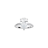 Pear Shape Cathedral Setting Ring WG