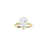 Pear Shape Cathedral Setting Ring YG