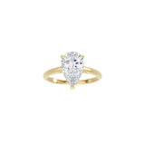 Pear Shape Cathedral Setting Ring YG