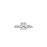 Cushion Cut Contemporary Four Prong Setting WG