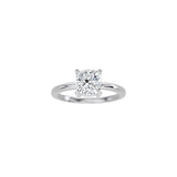 Cushion Cut Contemporary Four Prong Setting WG