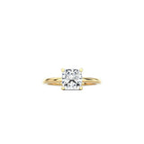 Cushion Cut Contemporary Four Prong Setting YG