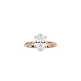 Oval Cut Contemporary Four Prong Setting RG