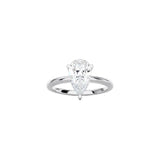 Pear Shape Contemporary Four Prong Setting WG