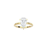 Pear Shape Contemporary Four Prong Setting YG