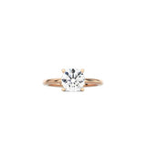 Round Cut Contemporary Four Prong Setting RG