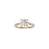 Round Cut Contemporary Four Prong Setting RG