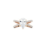 Pear Shape X Pavé Band Ring RG