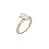 Pear Shape Triple Row Pavé Band RG